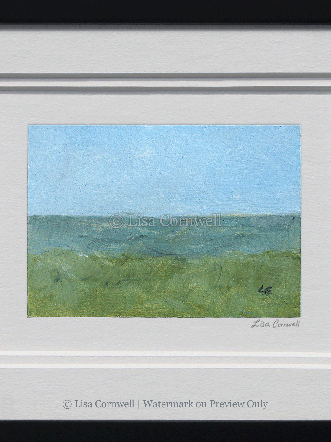絵画 flk046255 Light Crabapple Blossoms: Framed Plein Air Color Match Illusion